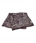 manipuriマニプリ）の古着「シルクスカーフ 65」｜ブラウン