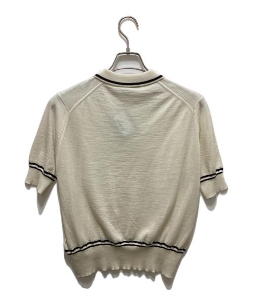 JOHN SMEDLEY（ジョンスメドレー）JOHN SMEDLEY (ジョンスメドレー) 30Gメリノコットンポロニット ナチュラル サイズ:Sの古着・服飾アイテム