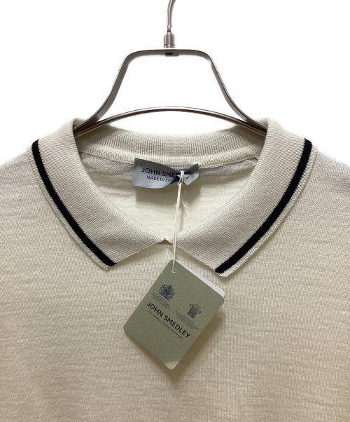 JOHN SMEDLEY（ジョンスメドレー）JOHN SMEDLEY (ジョンスメドレー) 30Gメリノコットンポロニット ナチュラル サイズ:Sの古着・服飾アイテム