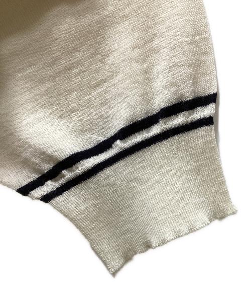 JOHN SMEDLEY（ジョンスメドレー）JOHN SMEDLEY (ジョンスメドレー) 30Gメリノコットンポロニット ナチュラル サイズ:Sの古着・服飾アイテム