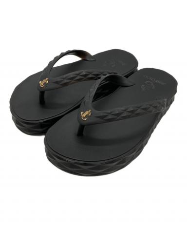 中古・古着通販】JIMMY CHOO (ジミーチュウ) トングサンダル ブラック