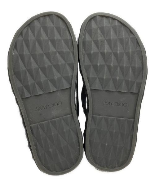 JIMMY CHOO（ジミーチュウ）JIMMY CHOO (ジミーチュウ) トングサンダル ブラック サイズ:34の古着・服飾アイテム