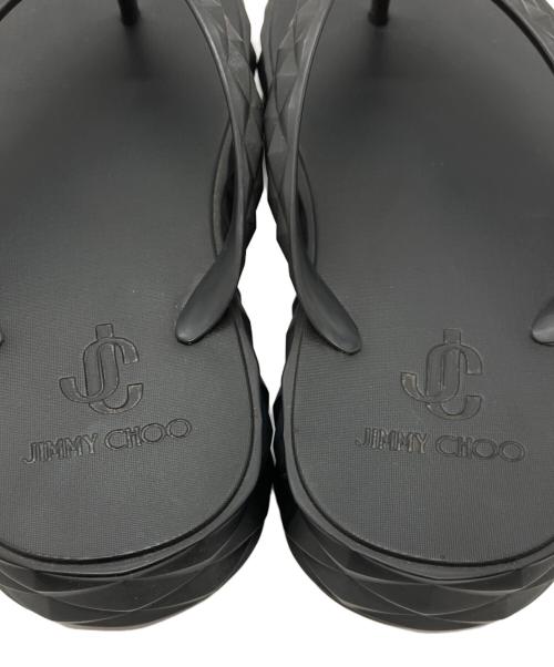 JIMMY CHOO（ジミーチュウ）JIMMY CHOO (ジミーチュウ) トングサンダル ブラック サイズ:34の古着・服飾アイテム