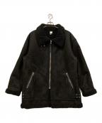 MAGIC STICKマジックスティック）の古着「フェイクムートン フライトジャケット」｜ブラック