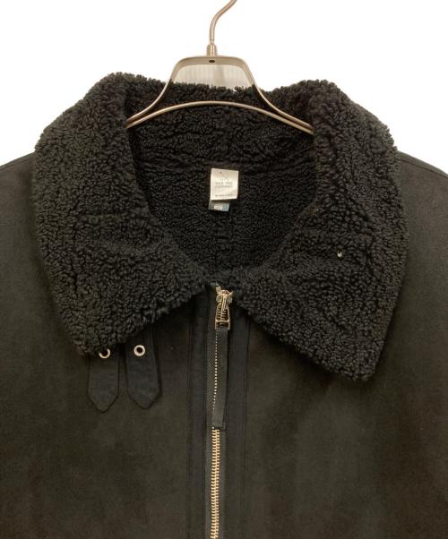 MAGIC STICK（マジックスティック）MAGIC STICK (マジックスティック) フェイクムートン フライトジャケット ブラック サイズ:SIZE Lの古着・服飾アイテム