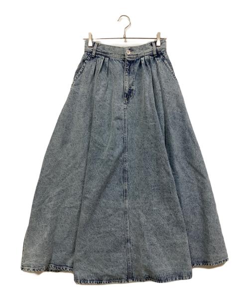 BABYLONE（バビロン）BABYLONE (バビロン) デニムタックボリュームスカート インディゴ サイズ:38 未使用品の古着・服飾アイテム