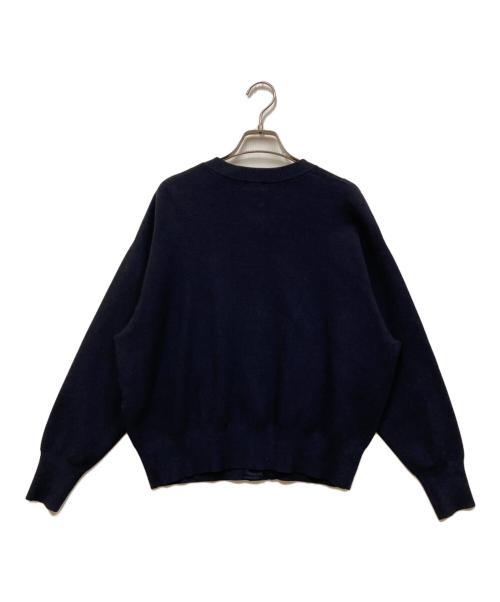 KUMIKYOKU（クミキョク）KUMIKYOKU (クミキョク) スムースラメニットブルゾン ネイビー サイズ:6の古着・服飾アイテム