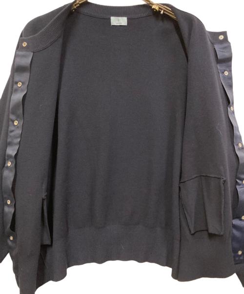 KUMIKYOKU（クミキョク）KUMIKYOKU (クミキョク) スムースラメニットブルゾン ネイビー サイズ:6の古着・服飾アイテム