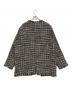 icB (アイシービー) ライトツイード ノーカラージャケット ブラック サイズ:SIZE 46 未使用品：13000円