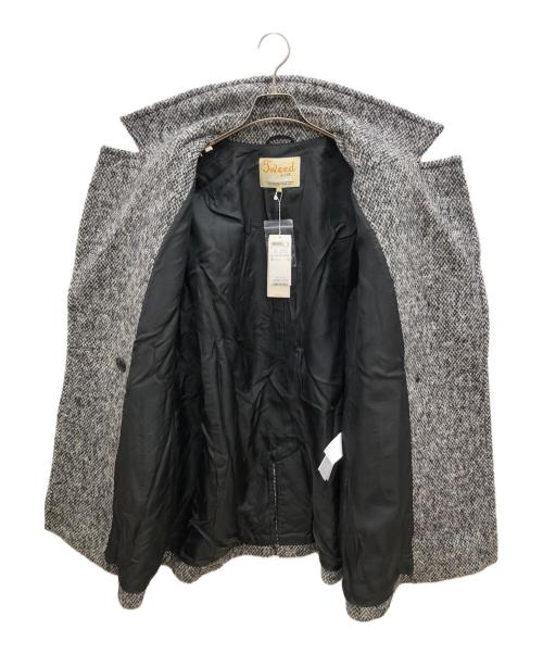 23区（ニジュウサンク）23区 (ニジュウサンク) Nepyarn Tweed ダブルブレストコート Moessmer ブラック サイズ:50 未使用品の古着・服飾アイテム