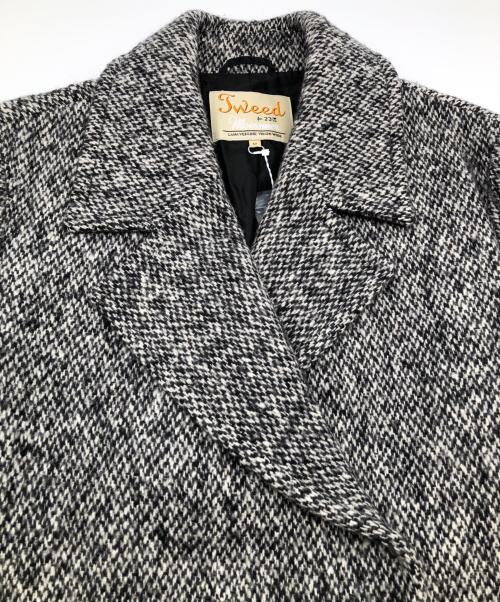 23区（ニジュウサンク）23区 (ニジュウサンク) Nepyarn Tweed ダブルブレストコート Moessmer ブラック サイズ:50 未使用品の古着・服飾アイテム