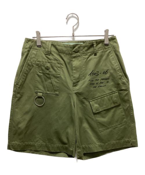 OFFWHITE（オフホワイト）OFFWHITE (オフホワイト) ハーフパンツ オリーブ サイズ:32の古着・服飾アイテム