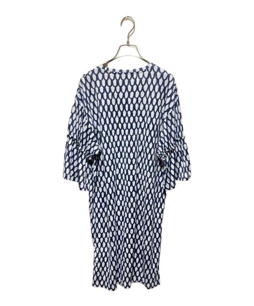 marimekko（マリメッコ）marimekko (マリメッコ) PIKKU SUOMU / GEODESIA DRESS ネイビー サイズ:Ｍの古着・服飾アイテム