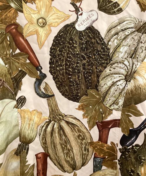 HERMES（エルメス）HERMES (エルメス) シルクプリントシャツ ベージュ サイズ:40の古着・服飾アイテム