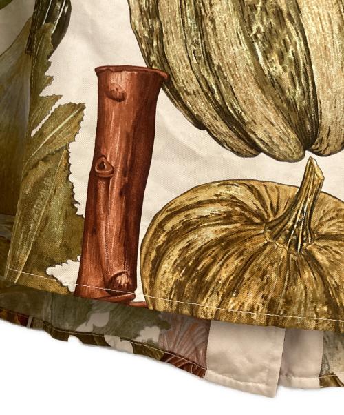 HERMES（エルメス）HERMES (エルメス) シルクプリントシャツ ベージュ サイズ:40の古着・服飾アイテム