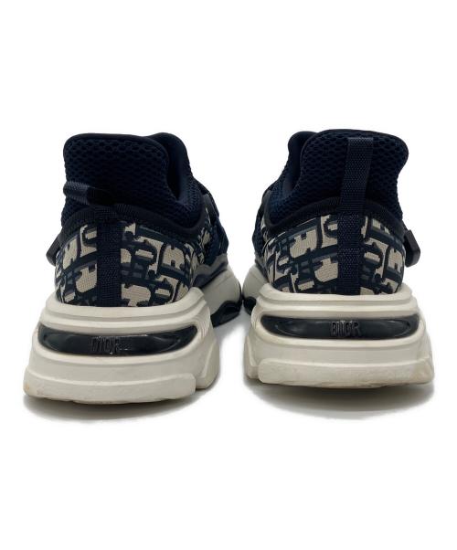 Christian Dior（クリスチャン ディオール）Christian Dior (クリスチャン ディオール) D-WANDERベルクロスニーカー ネイビー×ホワイト サイズ:35の古着・服飾アイテム