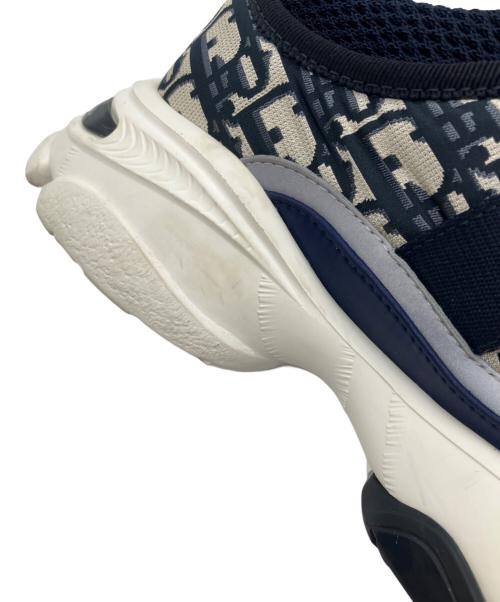 Christian Dior（クリスチャン ディオール）Christian Dior (クリスチャン ディオール) D-WANDERベルクロスニーカー ネイビー×ホワイト サイズ:35の古着・服飾アイテム