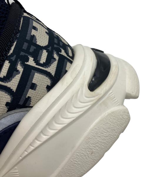 Christian Dior（クリスチャン ディオール）Christian Dior (クリスチャン ディオール) D-WANDERベルクロスニーカー ネイビー×ホワイト サイズ:35の古着・服飾アイテム