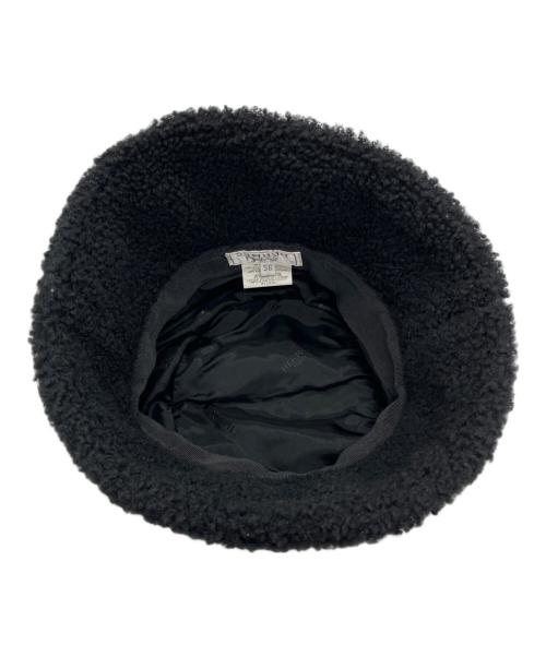 HERMES（エルメス）HERMES (エルメス) ボアハット ブラック サイズ:56の古着・服飾アイテム