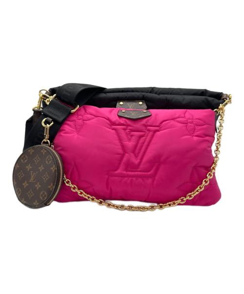 LOUIS VUITTON（ルイ ヴィトン）LOUIS VUITTON (ルイ ヴィトン) ミュルティ ポシェット アクセソワール　M58980 ブラック×ピンク サイズ:-の古着・服飾アイテム