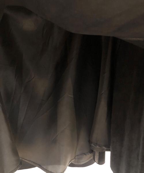 Kate Spade（ケイトスペード）Kate Spade (ケイトスペード) カウレザーミニスカート ブラックの古着・服飾アイテム