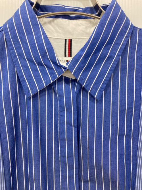 Kate Spade（ケイトスペード）Kate Spade (ケイトスペード) ストライプシャツワンピース ブルー サイズ:32の古着・服飾アイテム