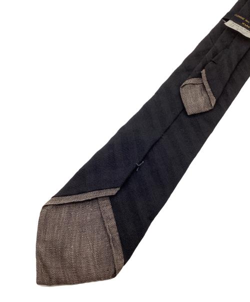 COMME des GARCONS HOMME（コムデギャルソン オム）COMME des GARCONS HOMME (コムデギャルソン オム) リネンウールネクタイ ブラック×グレー サイズ:-の古着・服飾アイテム