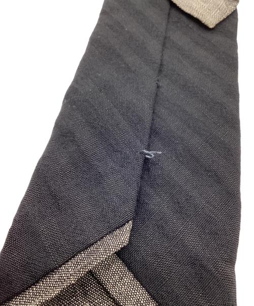 COMME des GARCONS HOMME（コムデギャルソン オム）COMME des GARCONS HOMME (コムデギャルソン オム) リネンウールネクタイ ブラック×グレー サイズ:-の古着・服飾アイテム