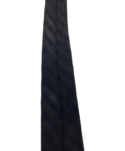 COMME des GARCONS HOMME（コムデギャルソン オム）COMME des GARCONS HOMME (コムデギャルソン オム) リネンウールネクタイ ブラック×グレー サイズ:-の古着・服飾アイテム