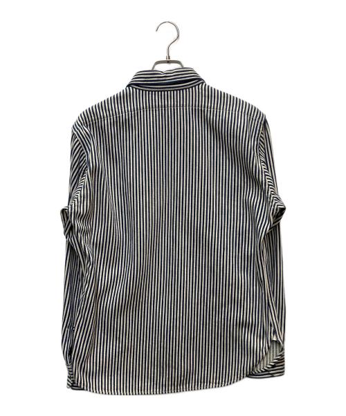 Deluxeware（デラックスウェア）Deluxeware (デラックスウェア) ヒッコリーストライプシャツ ホワイト×ネイビー サイズ:38の古着・服飾アイテム
