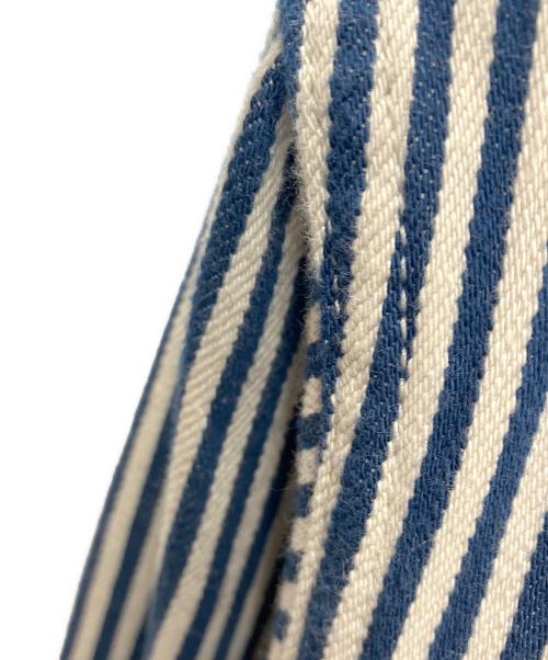 Deluxeware（デラックスウェア）Deluxeware (デラックスウェア) ヒッコリーストライプシャツ ホワイト×ネイビー サイズ:38の古着・服飾アイテム