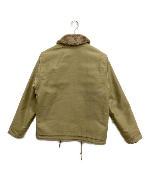 HOUSTON（ヒューストン）HOUSTON (ヒューストン) N-1デッキジャケット カーキ サイズ:38の古着・服飾アイテム