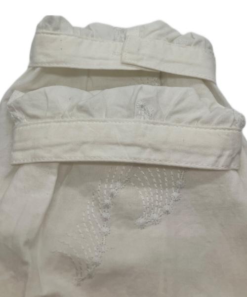 Marble SUD（マーブルシュッド）Marble SUD (マーブルシュッド) クジラレースコットンブラウス ホワイト サイズ:FREEの古着・服飾アイテム