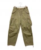 Johnbull Sewing Chop Oallsジョンブル ソーイング チョップ オールズ）の古着「カーゴパンツ」｜オリーブ