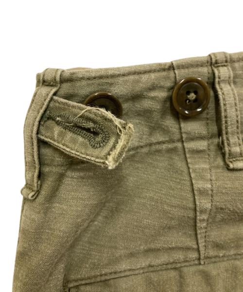 Johnbull Sewing Chop Oalls（ジョンブル ソーイング チョップ オールズ）Johnbull Sewing Chop Oalls (ジョンブル ソーイング チョップ オールズ) カーゴパンツ オリーブ サイズ:SIZE 26の古着・服飾アイテム