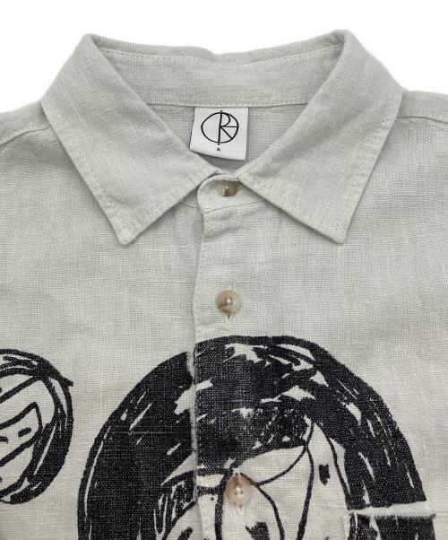 POLAR SKATE（ポーラー スケート）POLAR SKATE (ポーラー スケート) リネン半袖シャツ TOM SHIRT ライトグレー サイズ:Sの古着・服飾アイテム