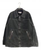 MM6 Maison Margielaエムエムシックスメゾンマルジェラ）の古着「25SS Heavy Weight Washed Chore Jacket Black」｜ブラック