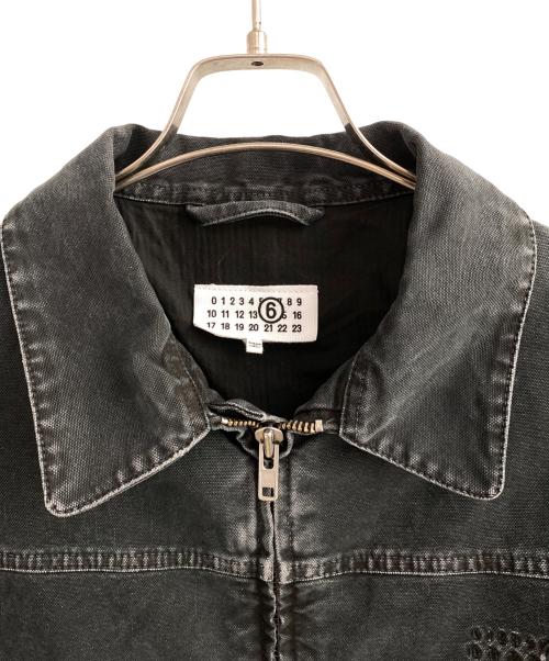 MM6 Maison Margiela（エムエムシックスメゾンマルジェラ）MM6 Maison Margiela (エムエムシックスメゾンマルジェラ) 25SS Heavy Weight Washed Chore Jacket Black ブラック サイズ:46の古着・服飾アイテム