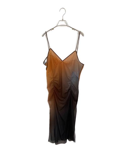 Ameri（アメリ）Ameri (アメリ) MEDI GRADIENT SHEER SET TOP ブラウン サイズ:M 未使用品の古着・服飾アイテム