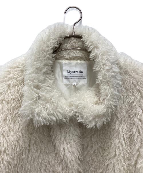 Mystrada（マイストラーダ）Mystrada (マイストラーダ) エコファーブルゾン アイボリー サイズ:SIZE 36の古着・服飾アイテム