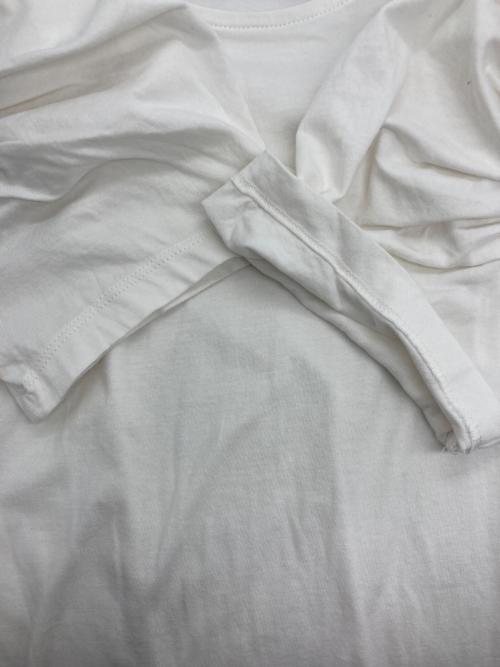 merlette（マーレット）merlette (マーレット) EMBER ギャザースリーブTシャツ ホワイト サイズ:XSの古着・服飾アイテム