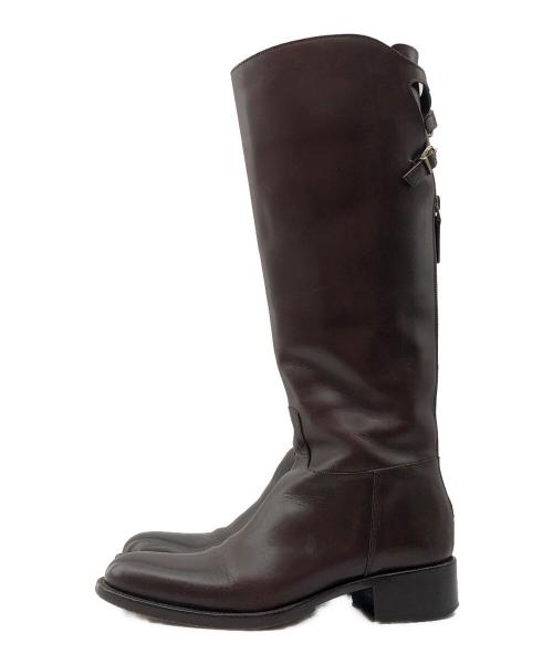 SARTORE（サルトル）SARTORE (サルトル) バックベルトロングブーツ ブラウン サイズ:36の古着・服飾アイテム