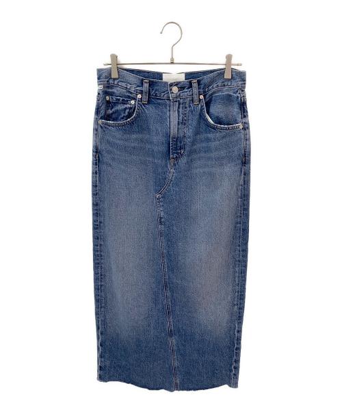 Citizens of humanity（シチズンズオブヒューマニティ）Citizens of humanity (シチズンズオブヒューマニティ) CIRCOLO MAXIバックスリットデニムスカート ブルー サイズ:25の古着・服飾アイテム