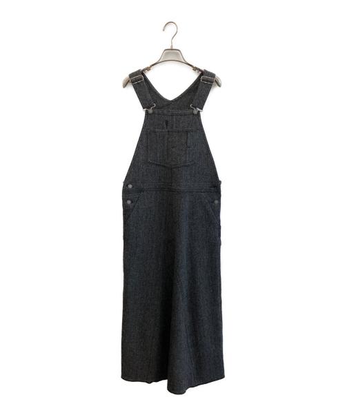 UNION LAUNCH（ユニオンランチ）UNION LAUNCH (ユニオンランチ) Herringbone Tweed Flare Jumper Dress グレー サイズ:XSの古着・服飾アイテム