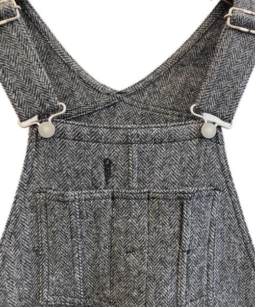UNION LAUNCH（ユニオンランチ）UNION LAUNCH (ユニオンランチ) Herringbone Tweed Flare Jumper Dress グレー サイズ:XSの古着・服飾アイテム