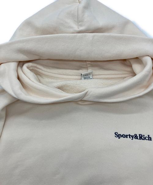 Sporty & Rich（スポーティーアンドリッチ）Sporty & Rich (スポーティーアンドリッチ) プルオーバーパーカー クリーム サイズ:Mの古着・服飾アイテム