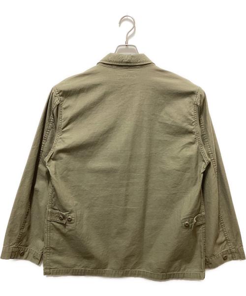 JOURNAL STANDARD（ジャーナルスタンダード）JOURNAL STANDARD (ジャーナルスタンダード) 東野デニム (ヒガシノデニム) BACK SATIN JACKET オリーブ サイズ:Mの古着・服飾アイテム