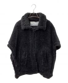 ticca（ティッカ）の古着「ウールファーポンチョ」｜ブラック