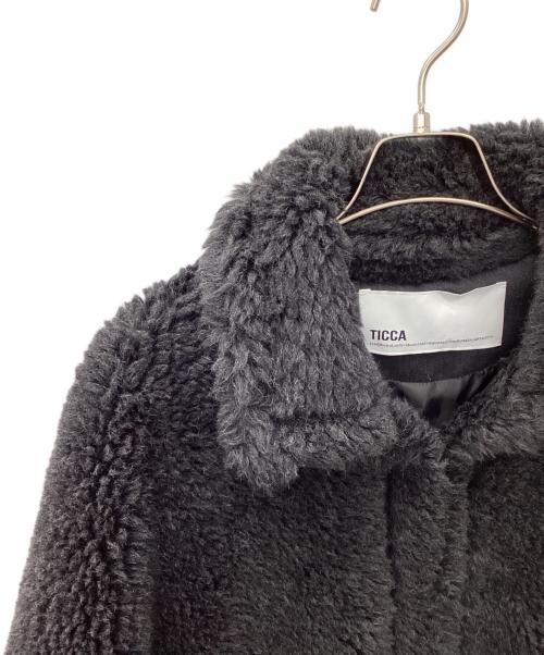 ticca（ティッカ）TICCA (ティッカ) ウールファーポンチョ ブラック サイズ:FREE　　　　　の古着・服飾アイテム