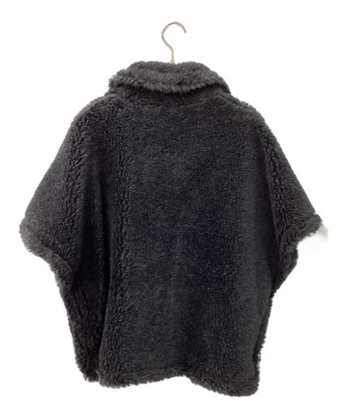 ticca（ティッカ）TICCA (ティッカ) ウールファーポンチョ ブラック サイズ:FREE　　　　　の古着・服飾アイテム